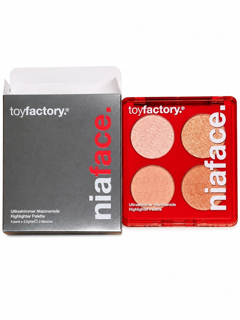 toyfactory Niaface Ultrashimmer Niacinamide Highlighter Palette